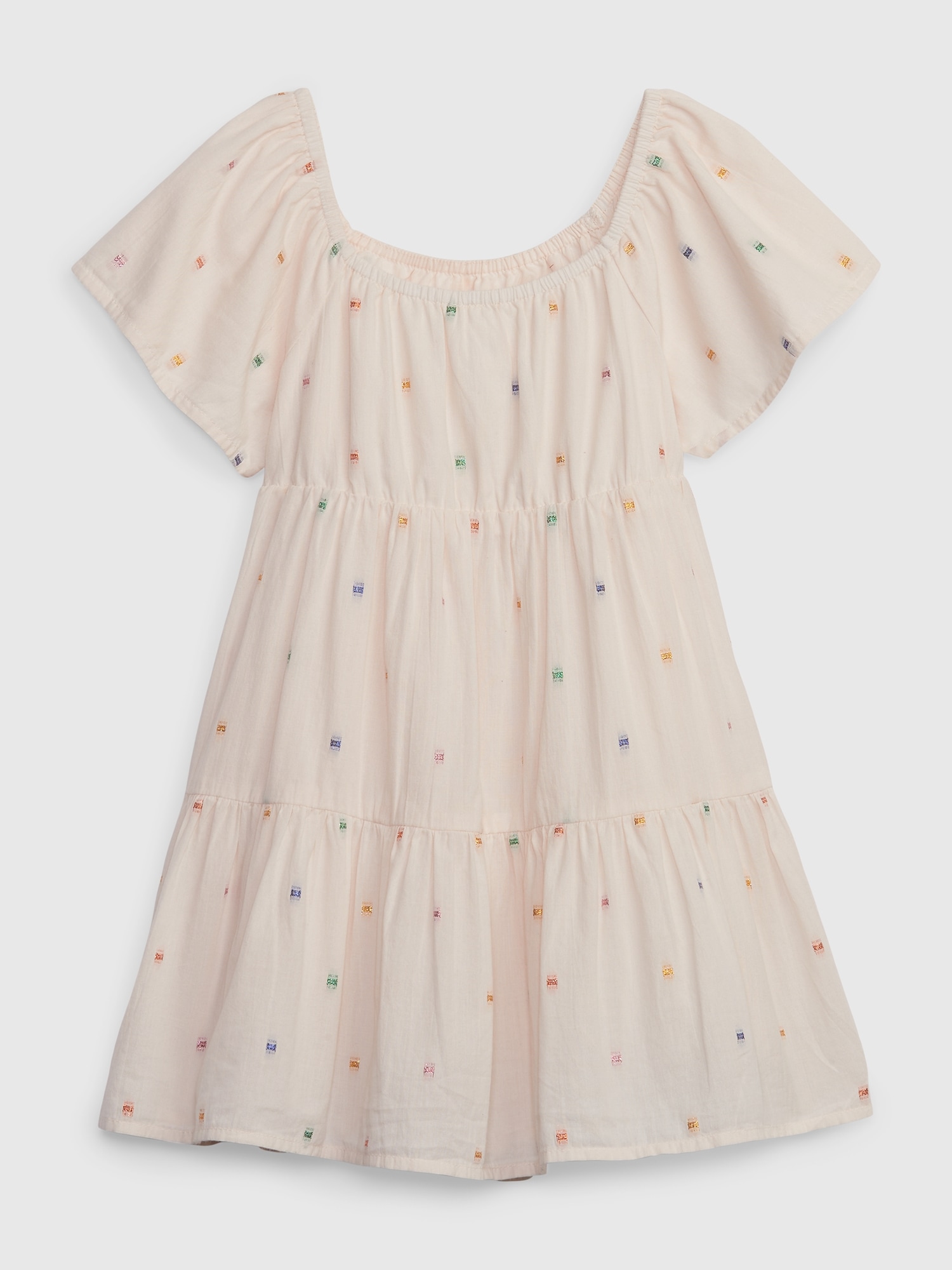 Toddler Shiny Embroidered Tiered Dress Gap