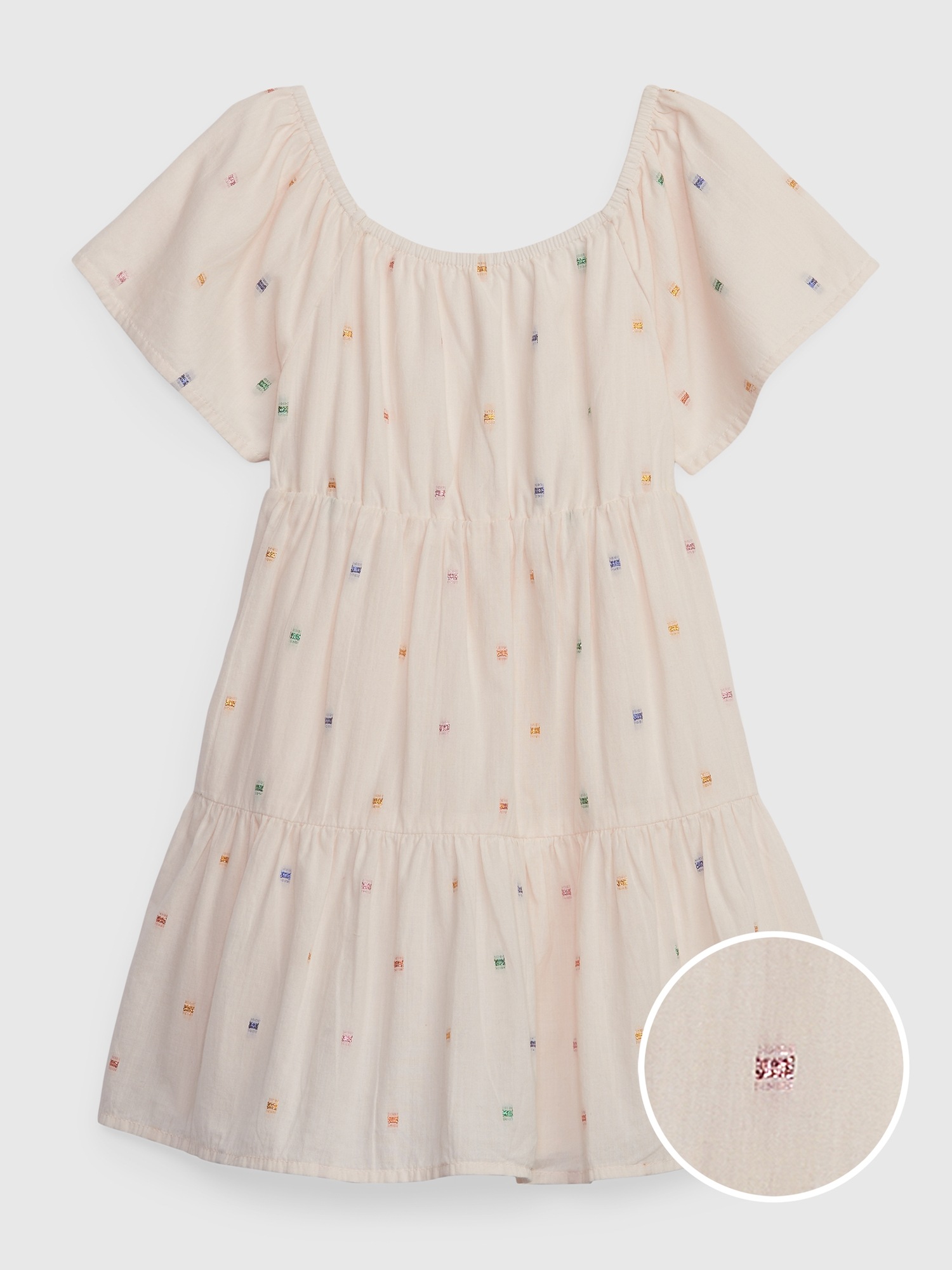 Toddler Shiny Embroidered Tiered Dress Gap