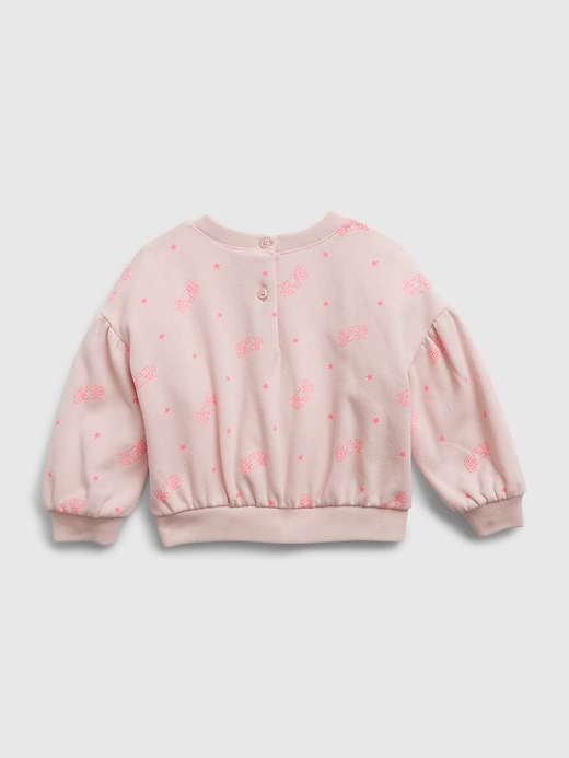 2 of 8 showing, with the color pink cameo of product Baby Logo Sweat Set