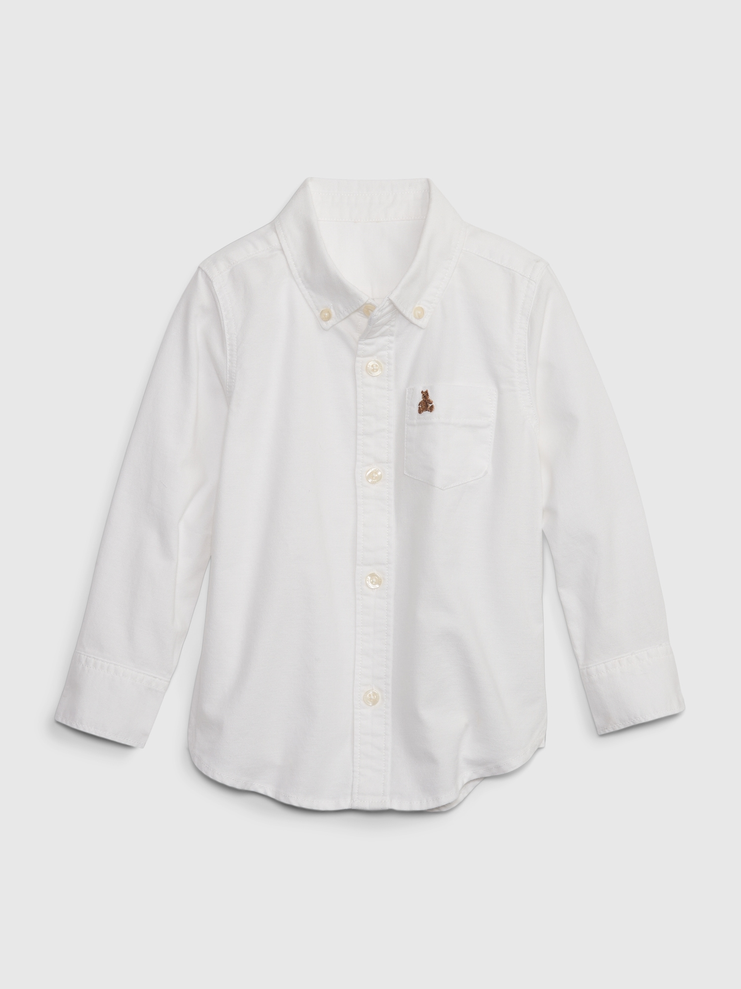 Gap Toddler Oxford Shirt white. 1