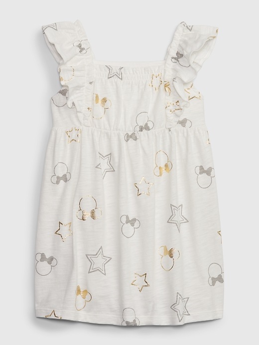 2 of 8 showing, with the color FOIL MINNIE MOUSE of product babyGap &#124 Disney Minnie Mouse Flutter Sleeve Dress