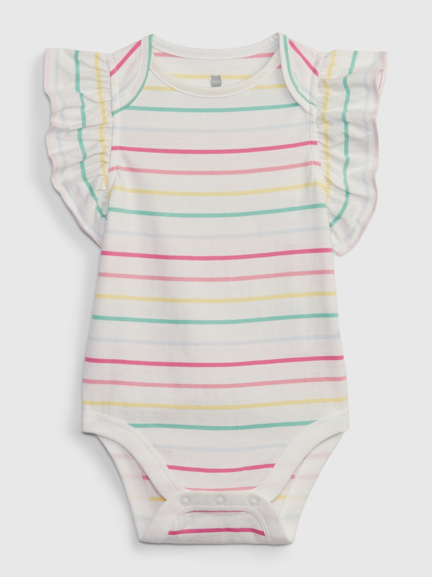 Gap Baby 100% Organic Cotton Mix and Match Flutter Sleeve Bodysuit