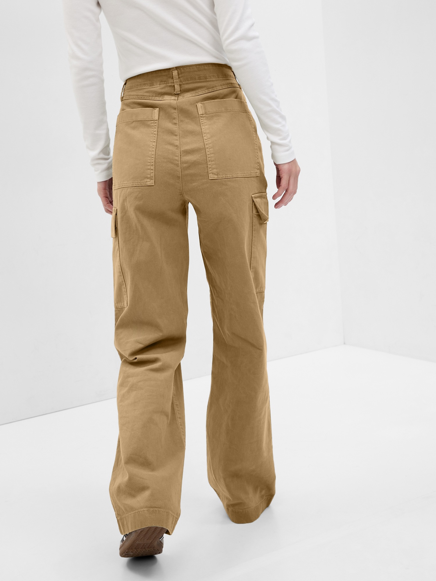 Loose Khaki Cargo Pants Gap