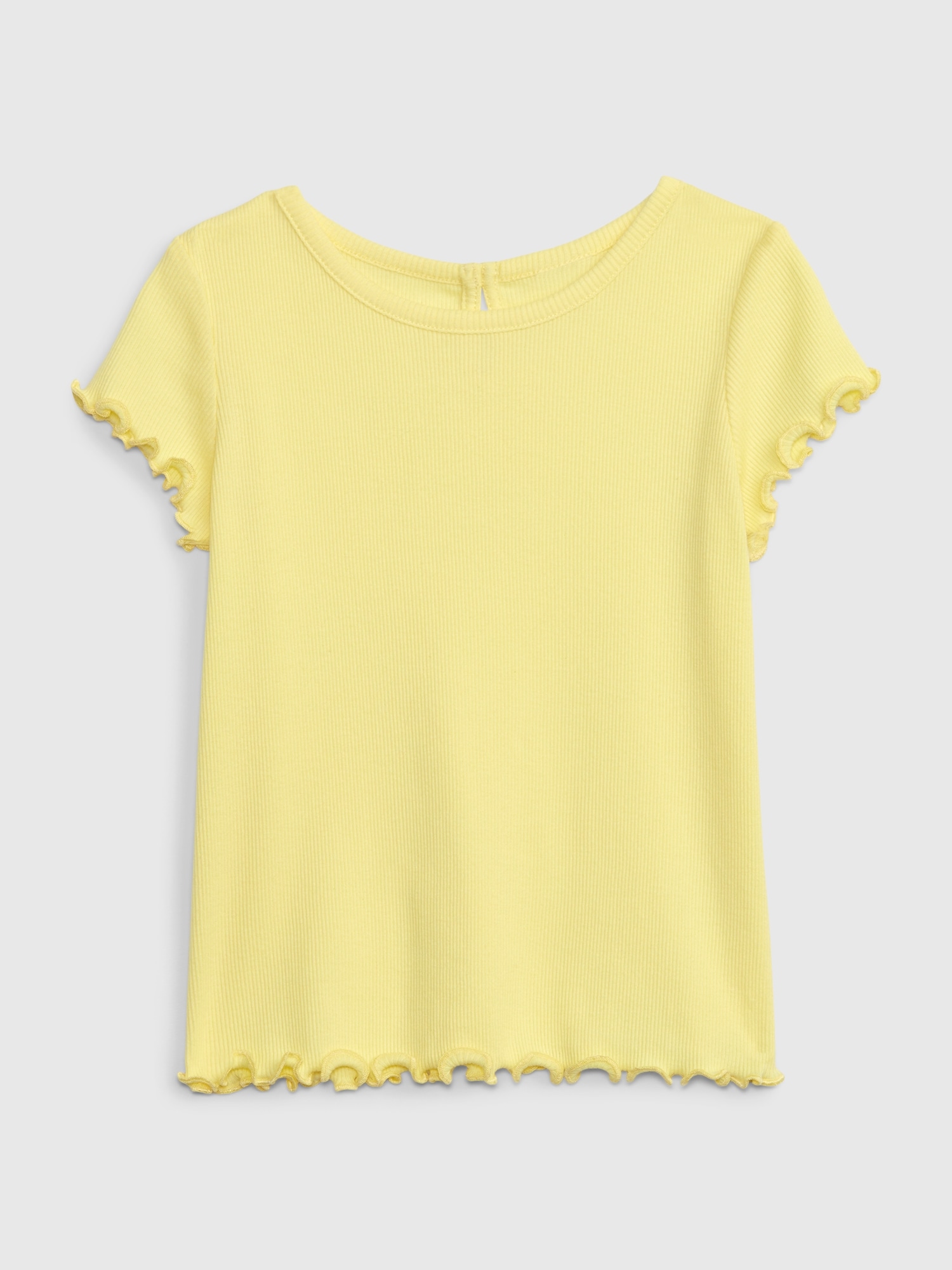 Gap Toddler Rib T-Shirt yellow. 1