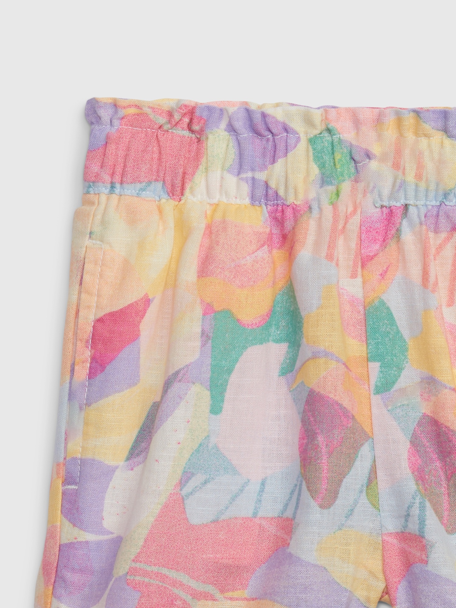 Toddler Linen Cotton Floral Pull On Shorts Gap Toddler linen cotton floral pull on shorts gap