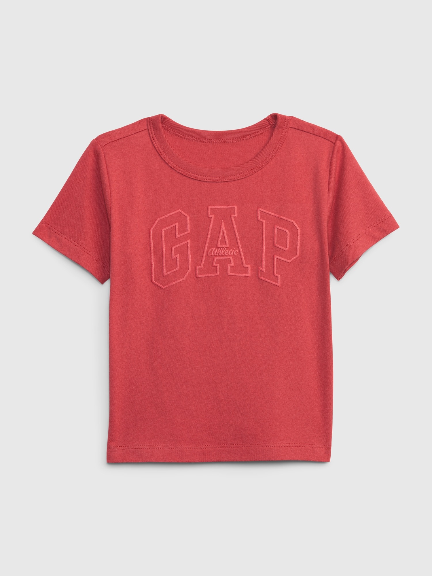 Gap Toddler 100% Organic Cotton Gap Logo T-Shirt red. 1