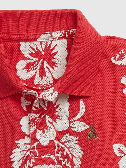 Image number 3 showing, Baby Floral Polo Outfit Set
