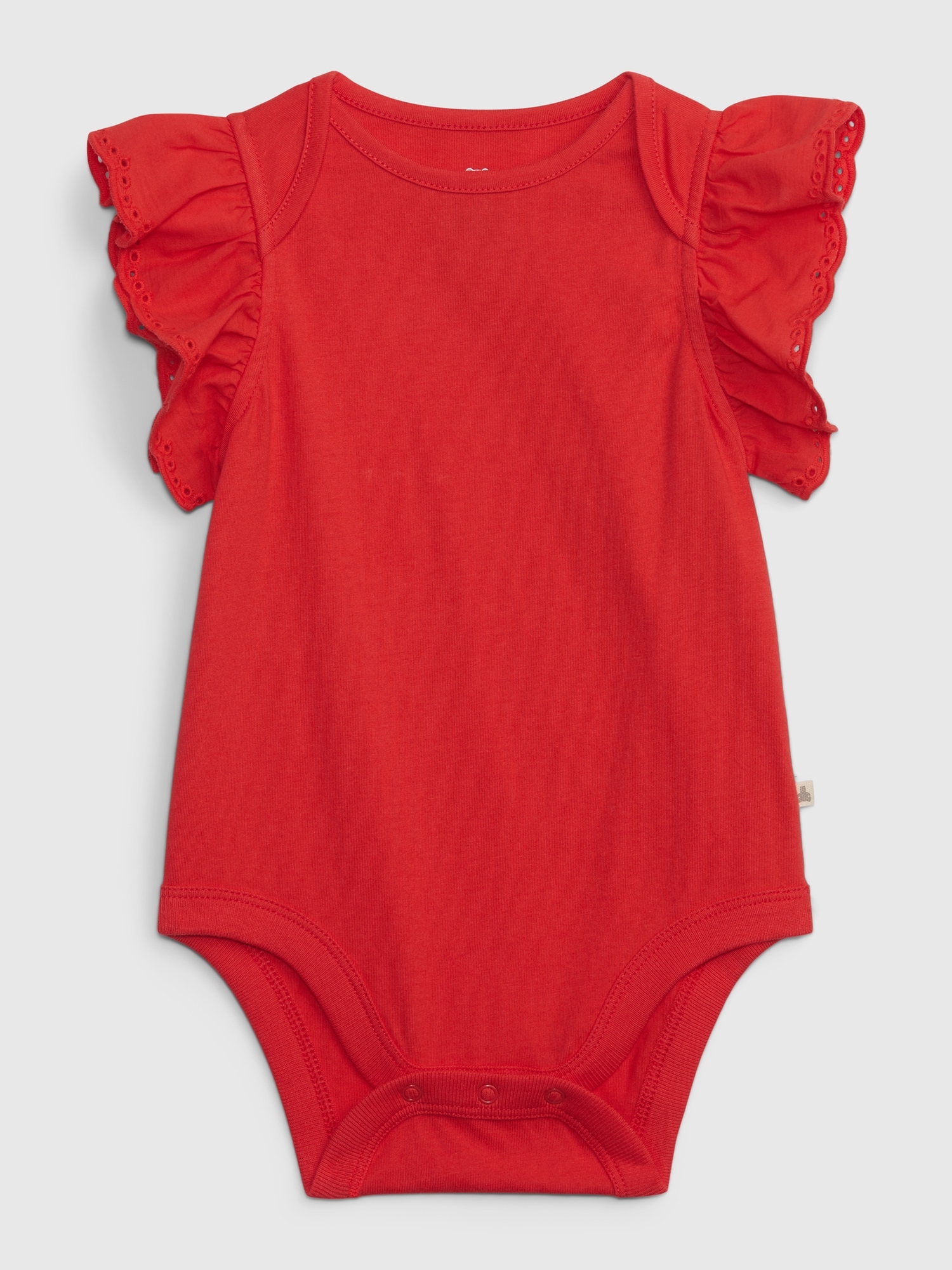 Gap Baby 100% Organic Cotton Mix and Match Flutter Sleeve Bodysuit