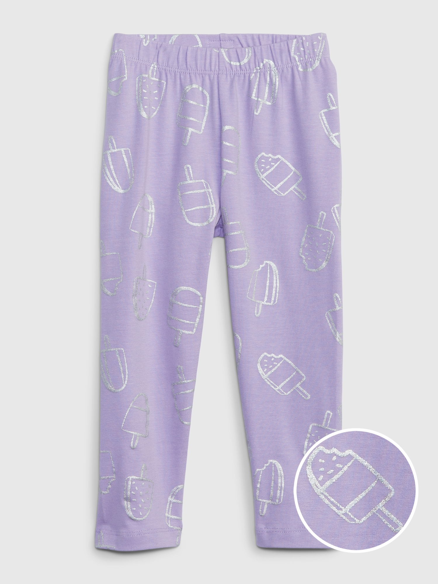 Gap Toddler Organic Cotton Mix and Match Leggings purple. 1