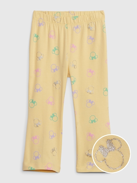 Image number 1 showing, babyGap &#124 Disney Organic Cotton Minnie Mouse Flare Leggings