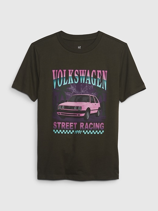 1 of 8 showing, with the color volkswagen mistletoe of product Kids Graphic T-Shirt