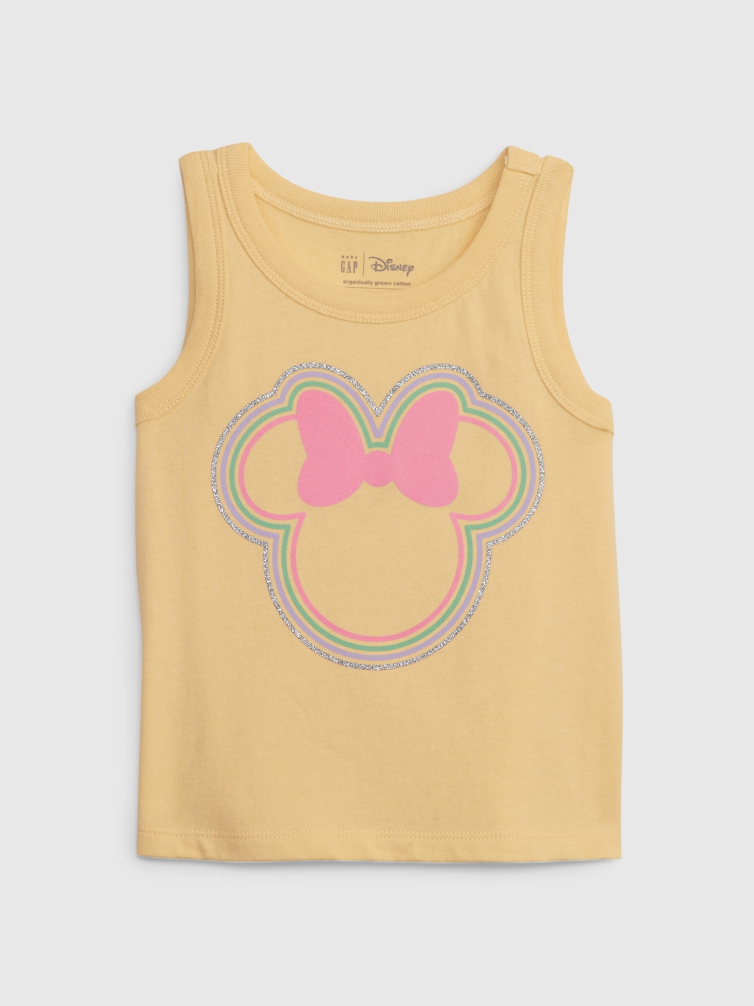 Gap babyGap &#124 Disney 100% Organic Cotton Mix and Match Minnie Mouse Graphic Tank Top yellow. 1