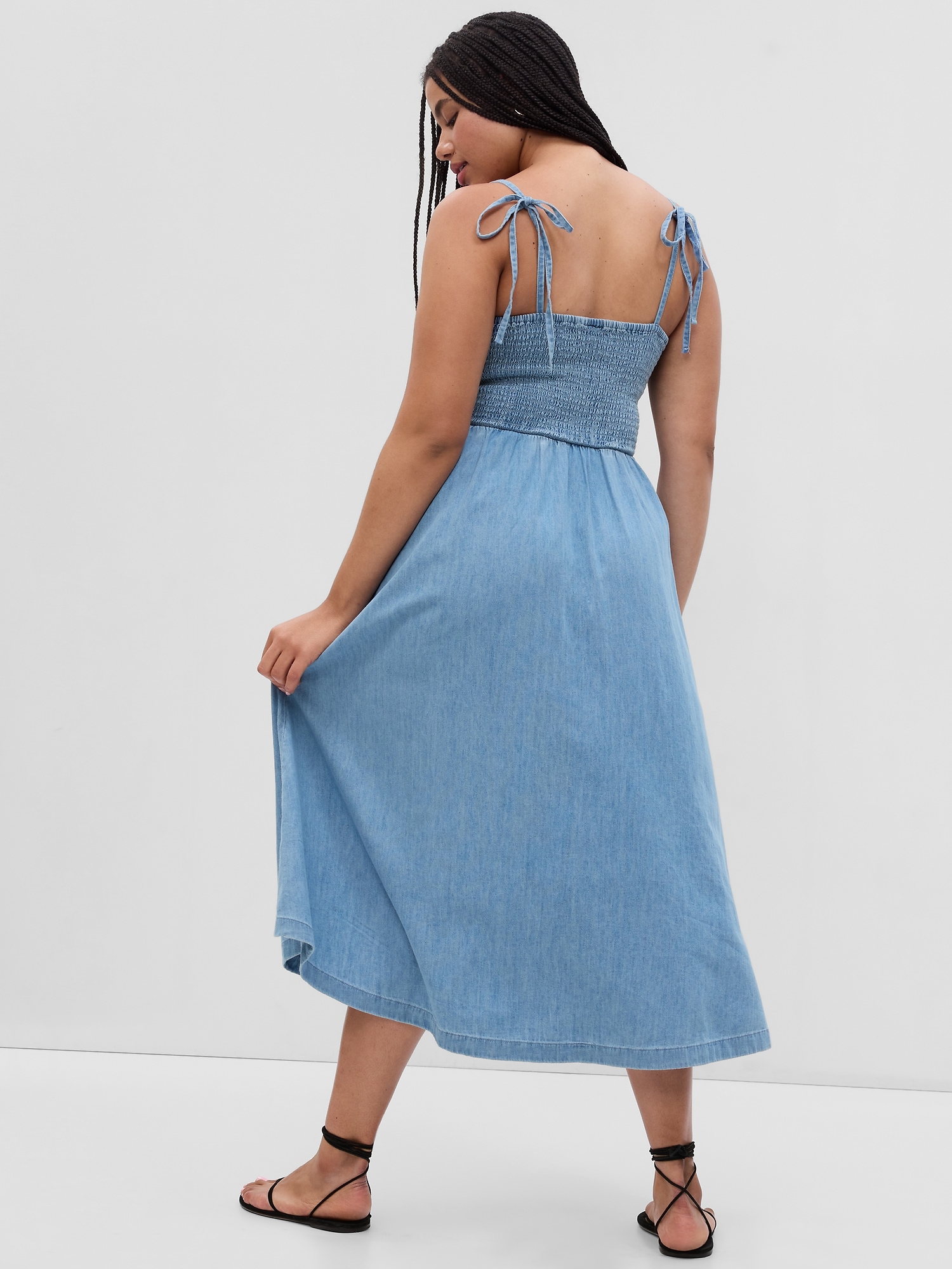 Cotton denim corset