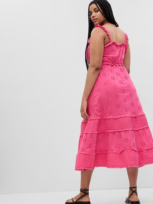 Image number 5 showing, Ruffle Hem Eyelet Maxi Dress