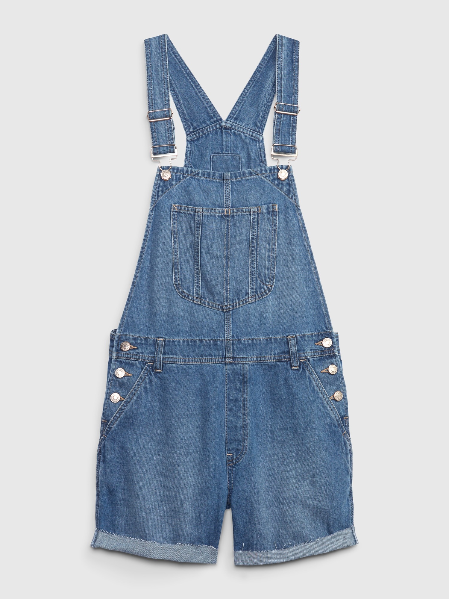 Женские джинсы Gap Denim Shortalls with Washwell — фото 6
