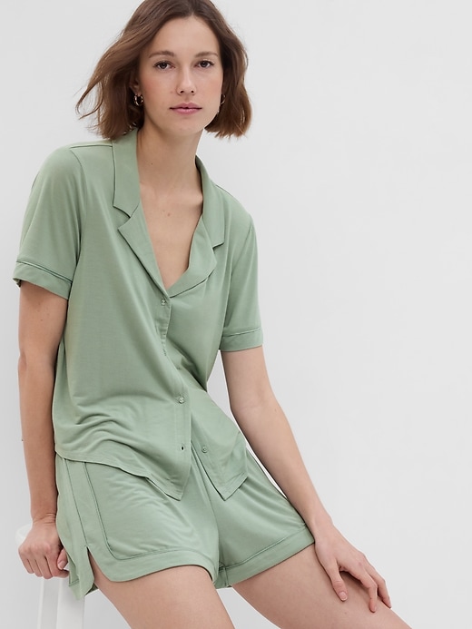 Image number 1 showing, LENZING&#153 TENCEL&#153 Modal Pajama Shirt