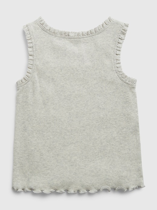 2 of 8 showing, with the color may pink of product Toddler Lace-Trim Tank Top (3-Pack)