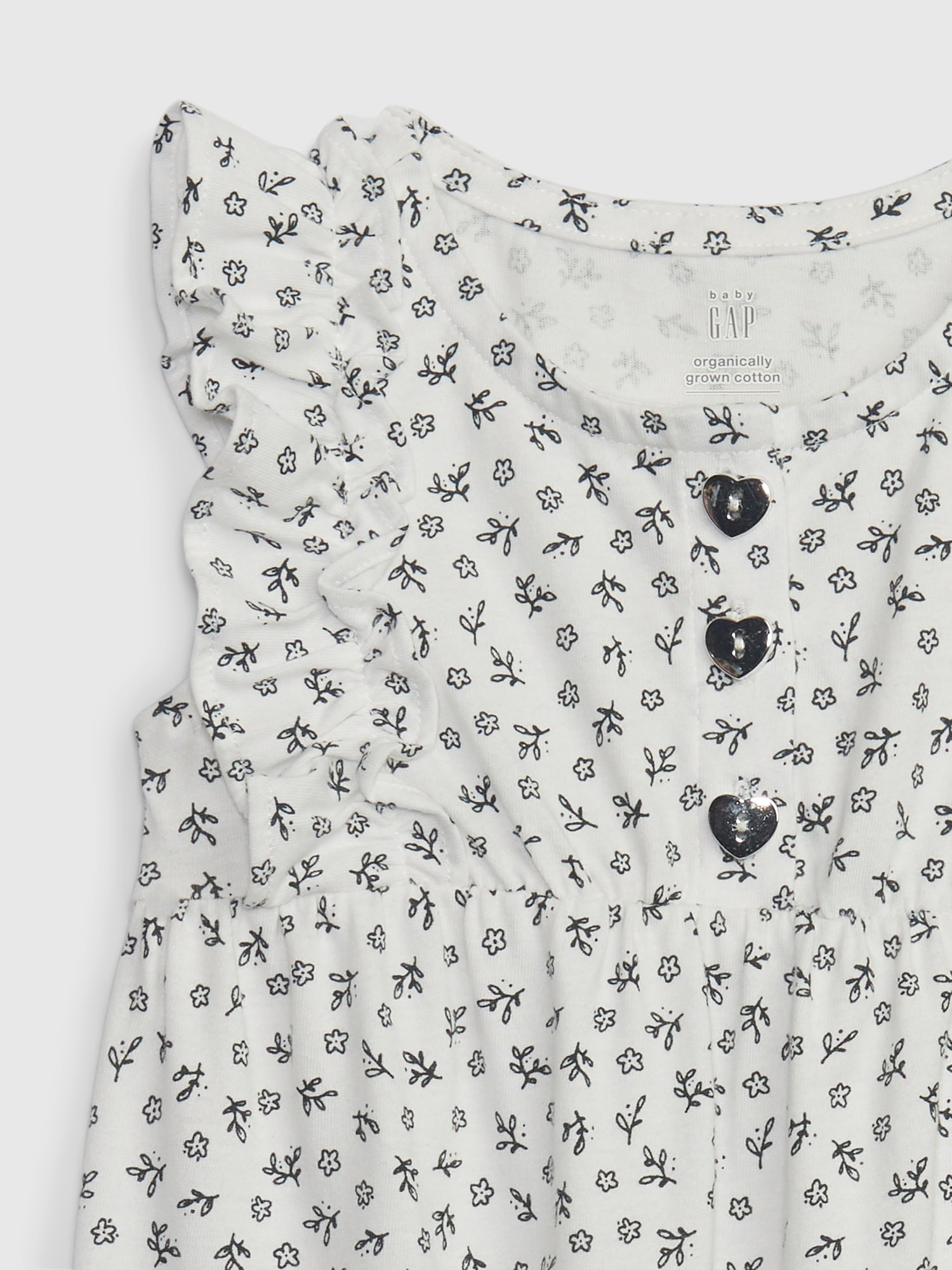 Baby Organic Cotton Floral OnePiece Gap