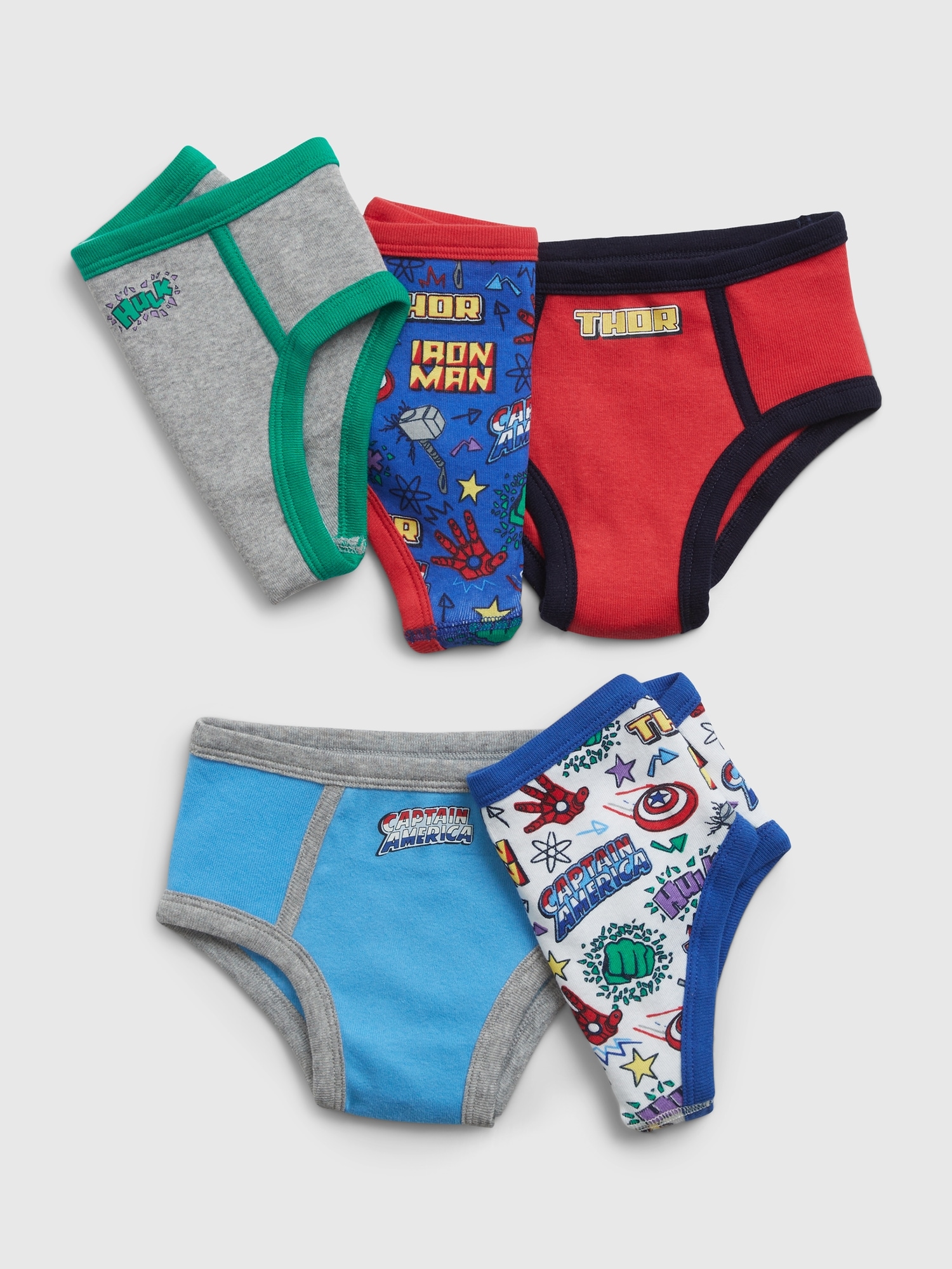 babyGap | Marvel Organic Cotton Superhero Briefs (5-Pack)