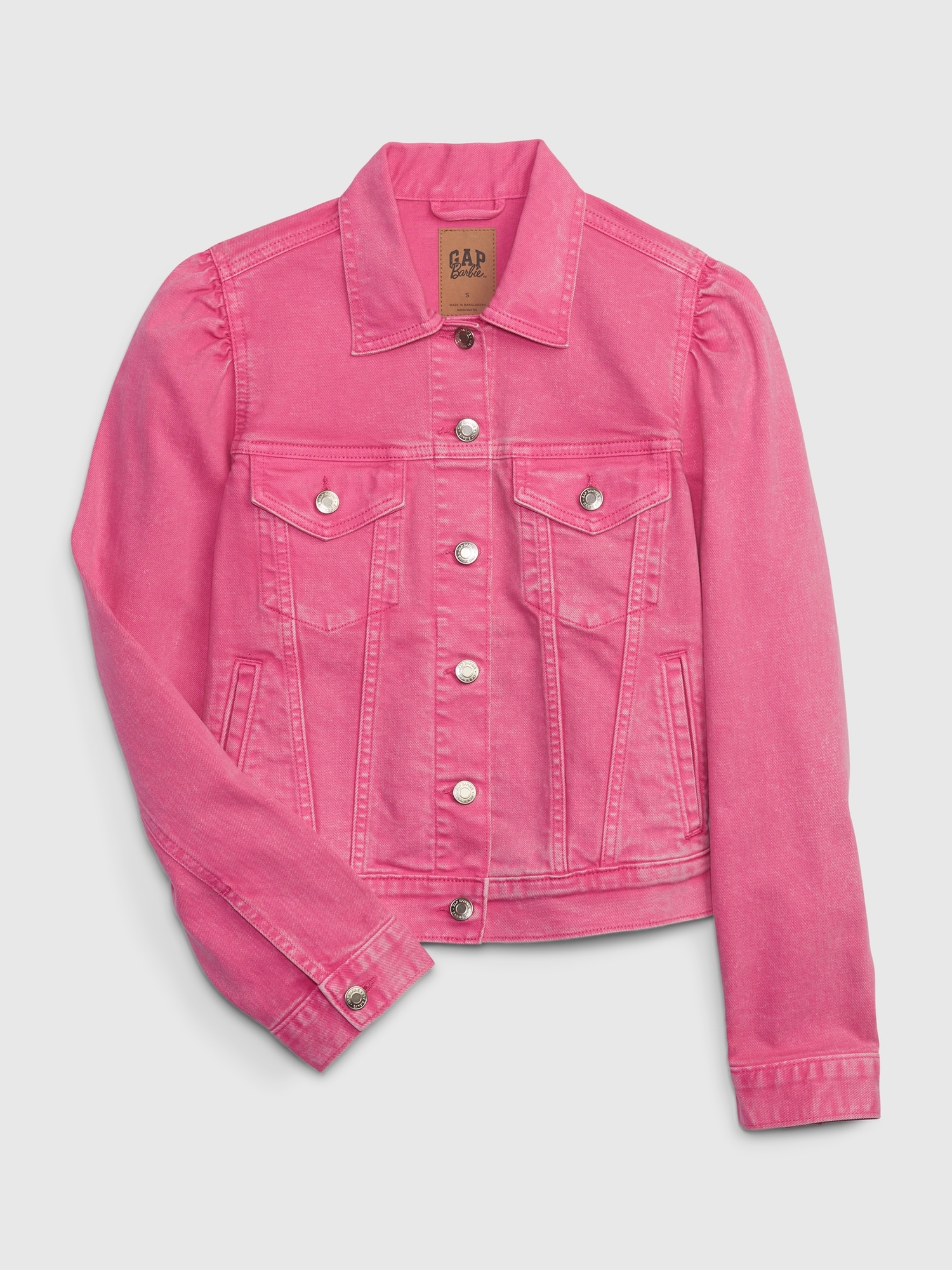 Gap × Barbie™ Adult Puff Sleeve Icon Denim Jacket | Gap