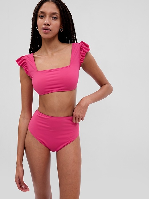 View large product image 1 of 3. Ruffle Bikini Top