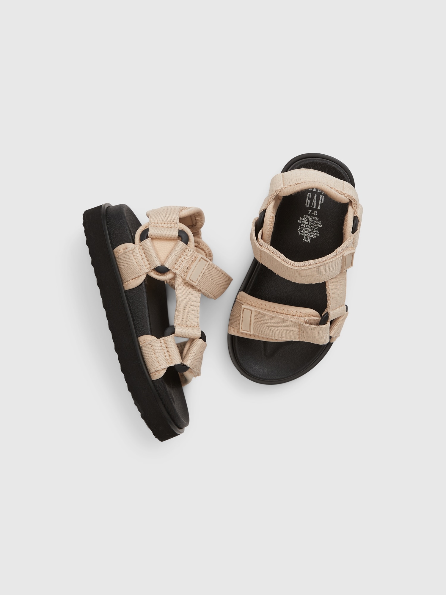 Gap Babies' Toddler Sporty Sandals In Classic Khaki Beige