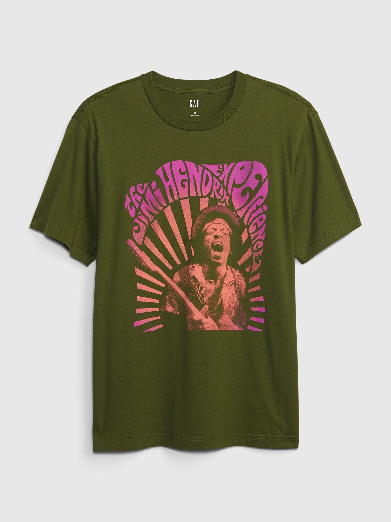 Gap Jimi Hendrix Graphic T-Shirt green. 1