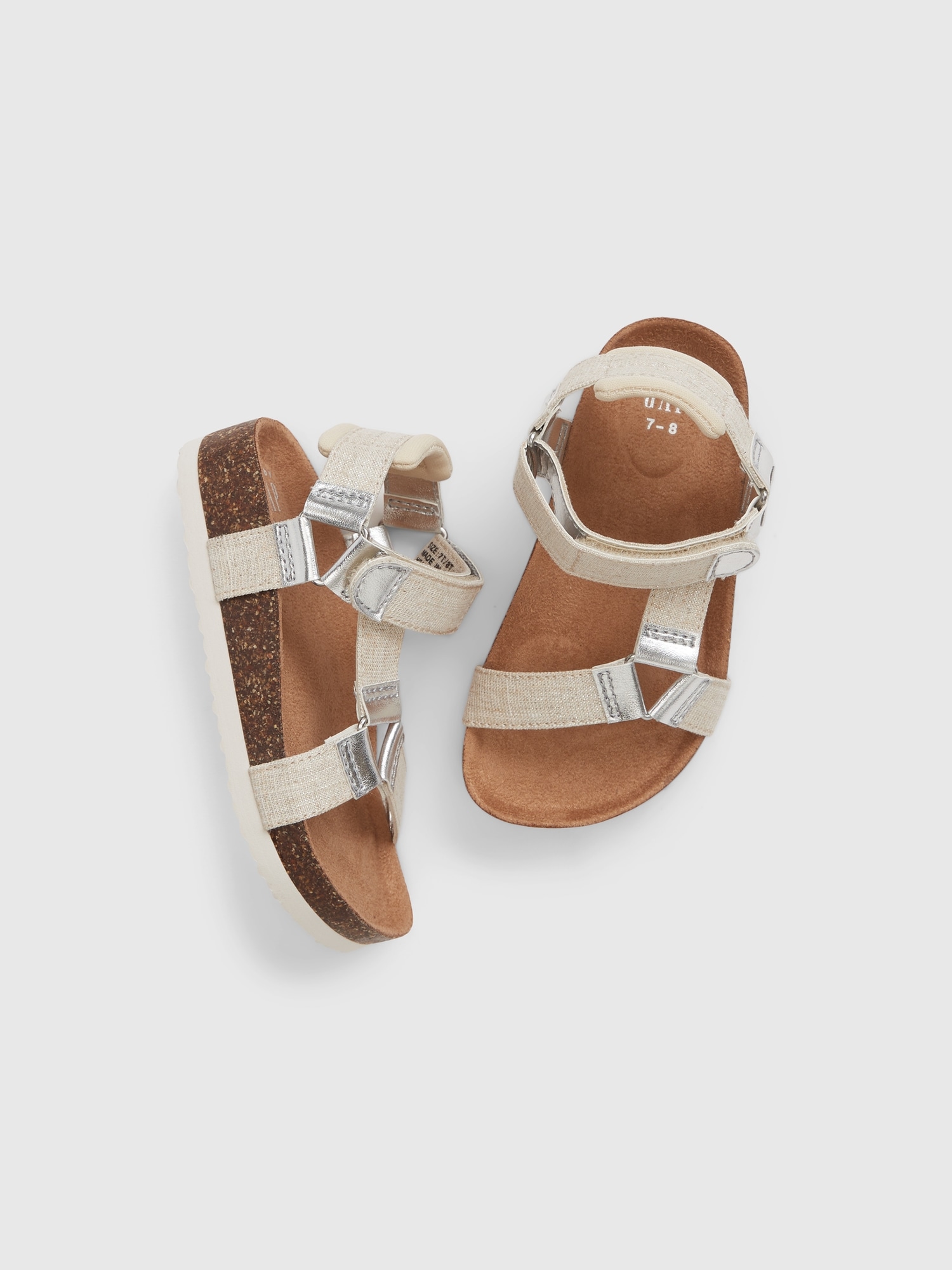 Gap Toddler Cork Sandals beige. 1