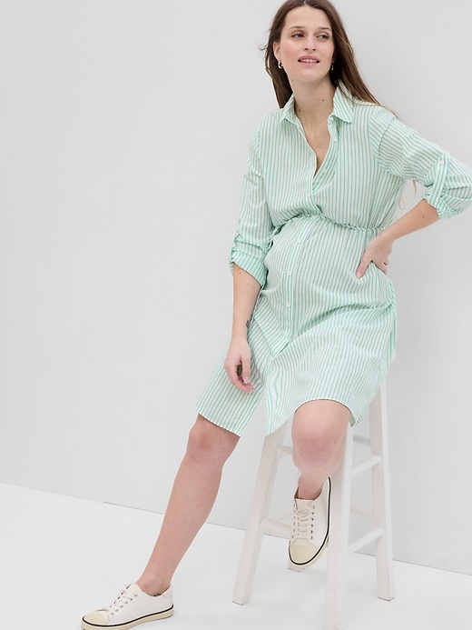 gap maternity shirt dress Women Maternity Dresses
