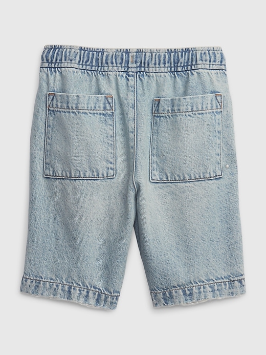 Image number 2 showing, Kids Easy Pull-On Denim Shorts with Washwell
