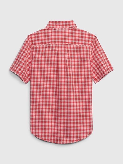 View large product image 2 of 3. Toddler Checkered Poplin Shirt