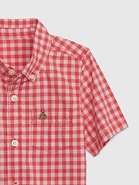 View large product image 3 of 3. Toddler Checkered Poplin Shirt