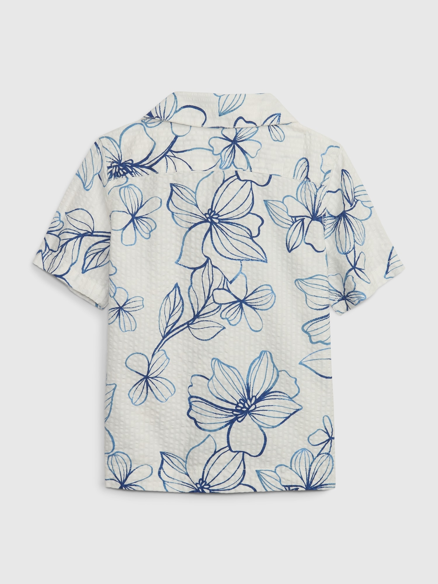 Toddler Seersucker Floral Shirt Gap