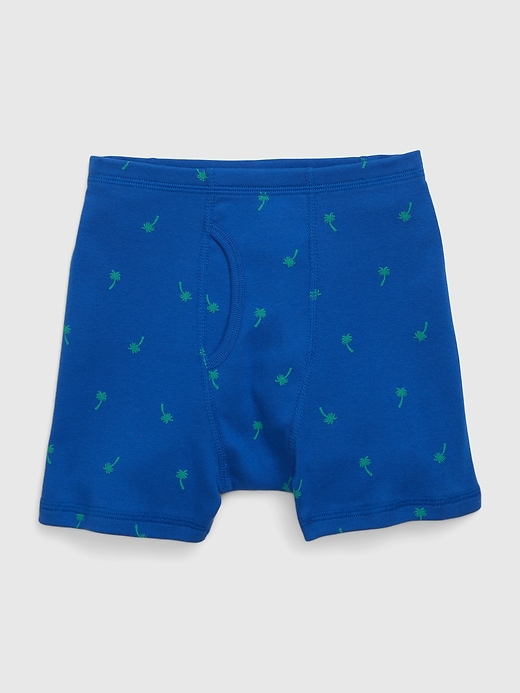 2 of 8 showing, with the color paradise peach of product Kids 100% Organic Cotton Gap Logo Boxer Briefs (4-Pack)