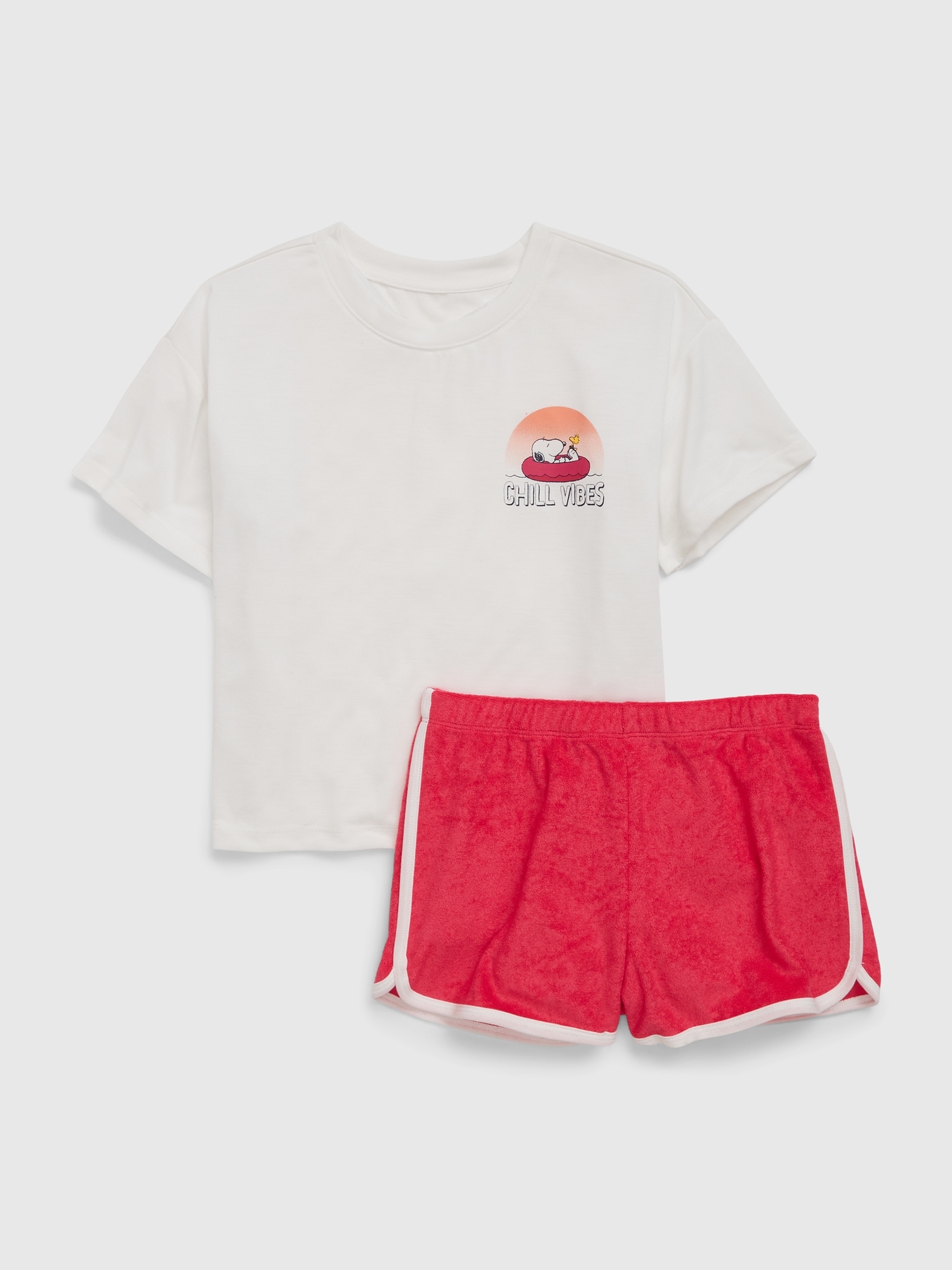 Gap Kids Recycled Peanuts PJ Shorts Set