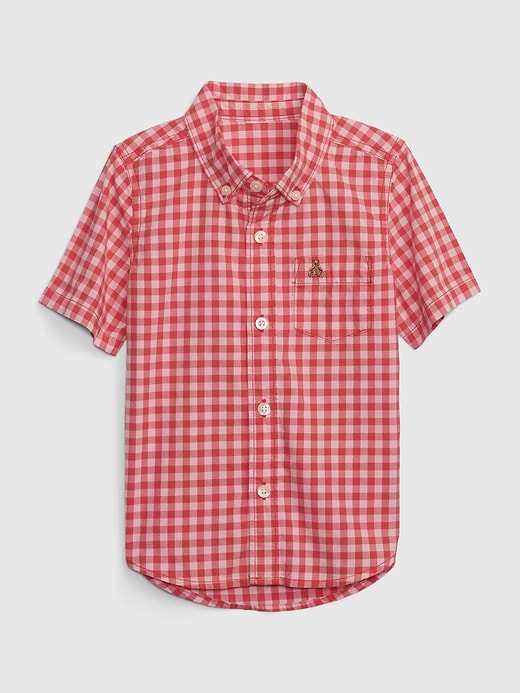 View large product image 1 of 3. Toddler Checkered Poplin Shirt