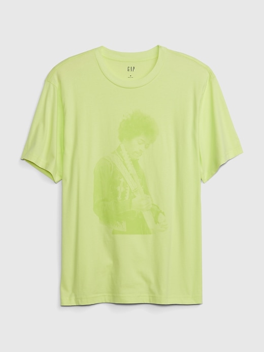 1 of 8 showing, with the color radioactive neon of product Jimi Hendrix Graphic T-Shirt