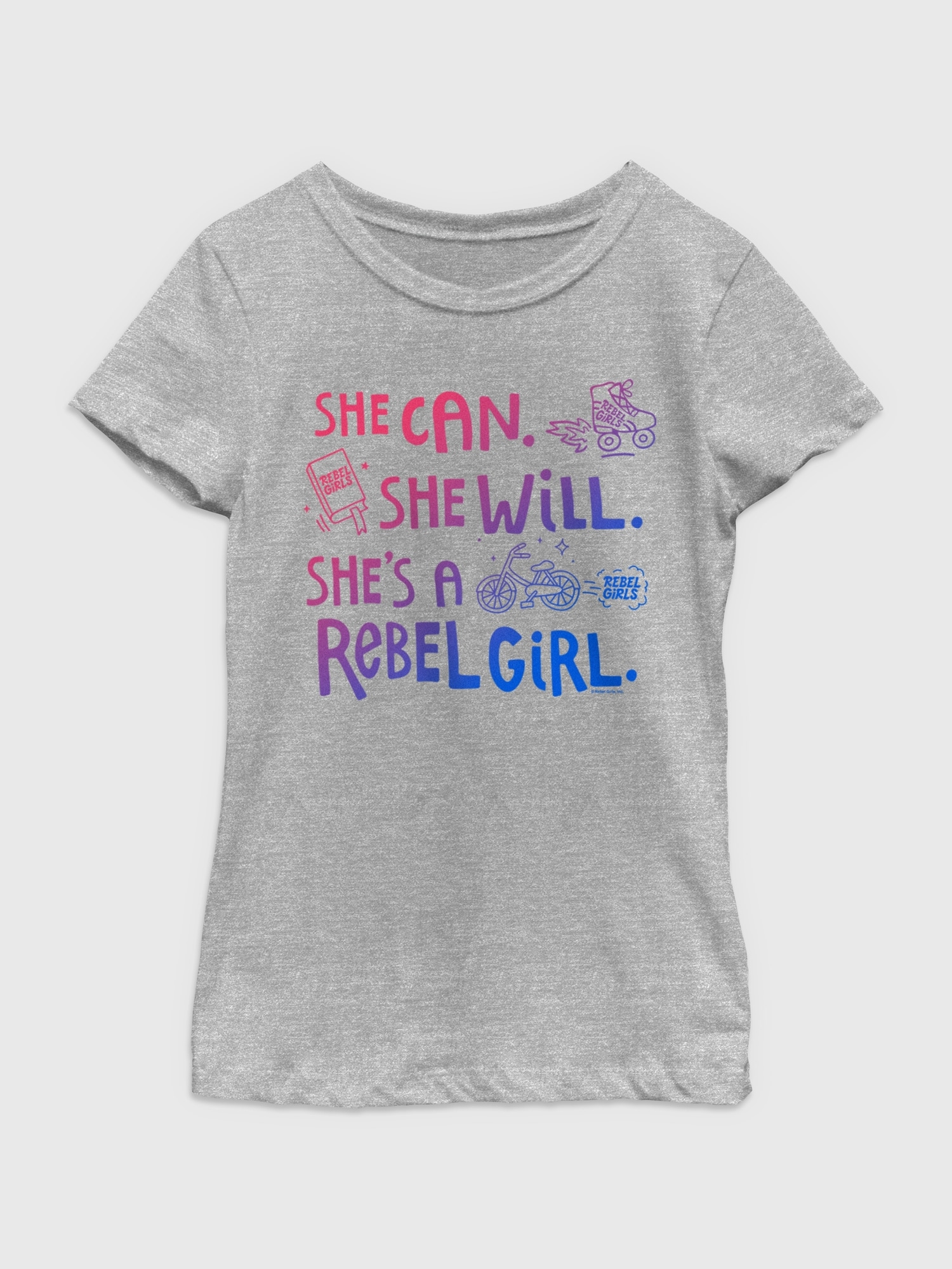 Gap Rebel Girls She Will gray. 1