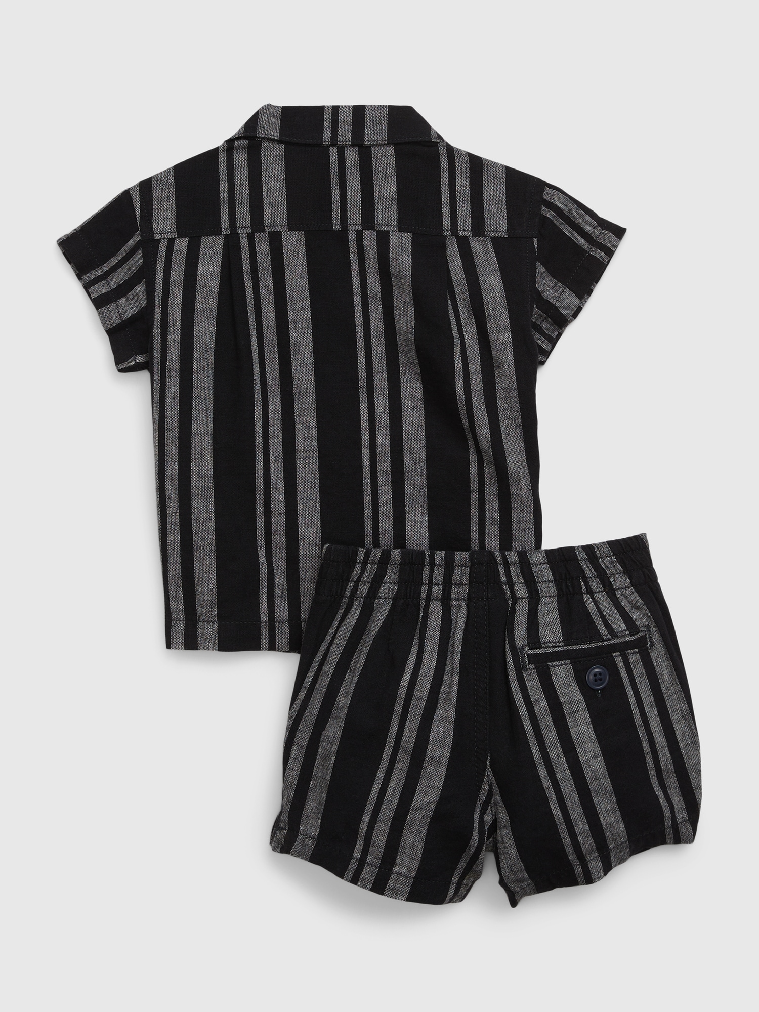 Baby LinenCotton Stripe Outfit Set Gap