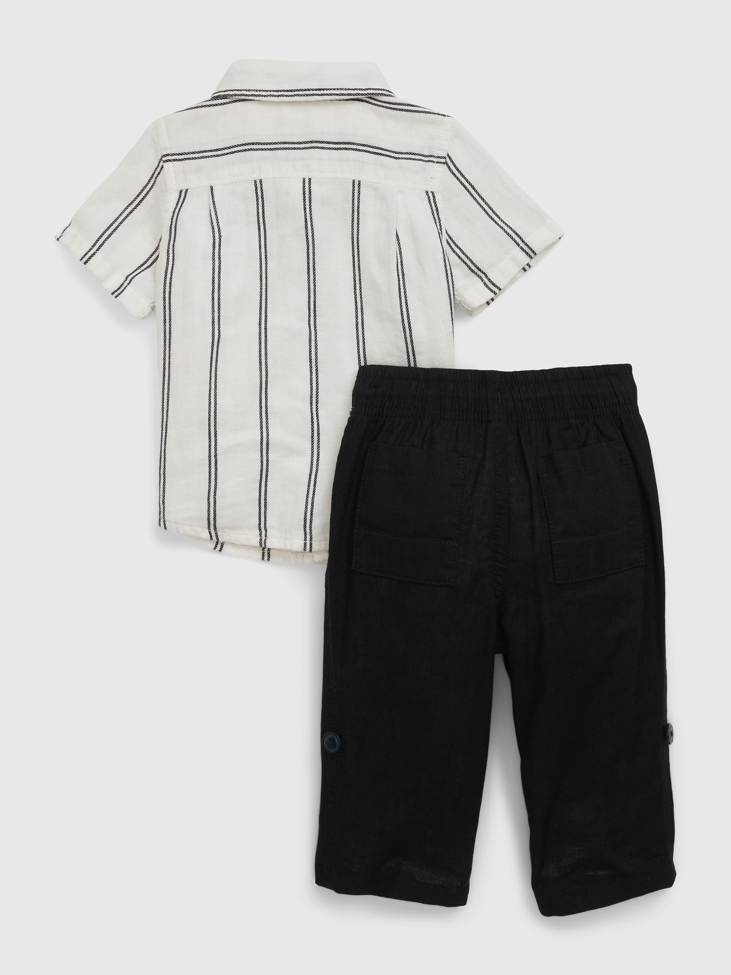 Baby LinenCotton Outfit Set Gap