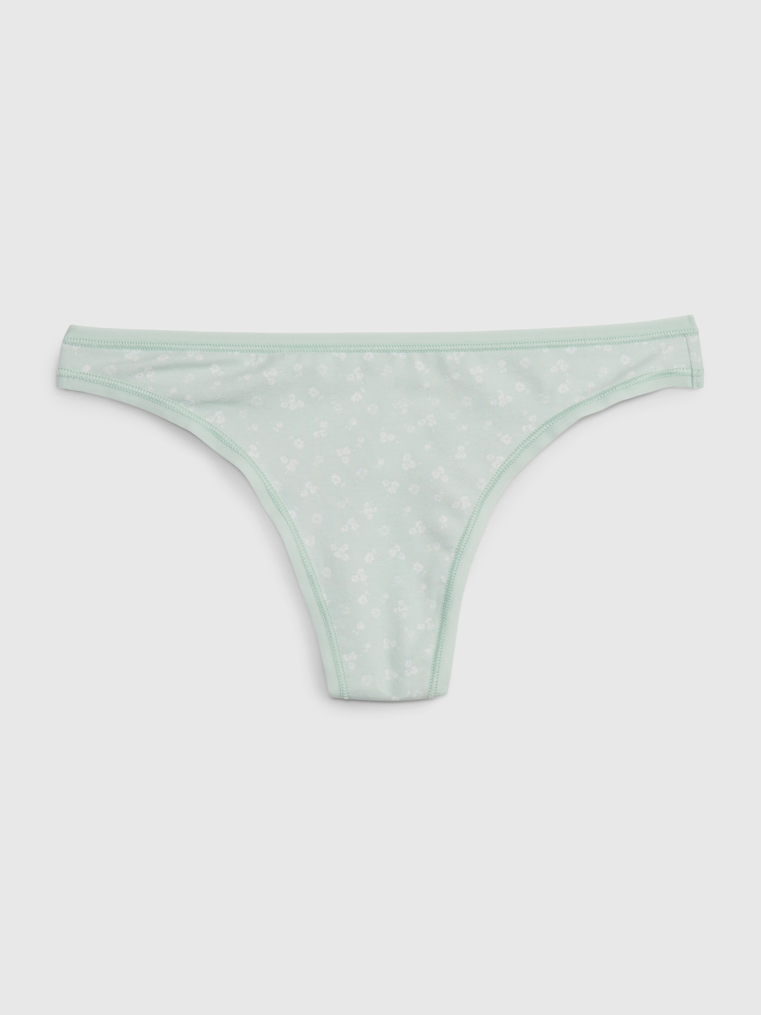 Gap Organic Stretch Cotton Thong green. 1