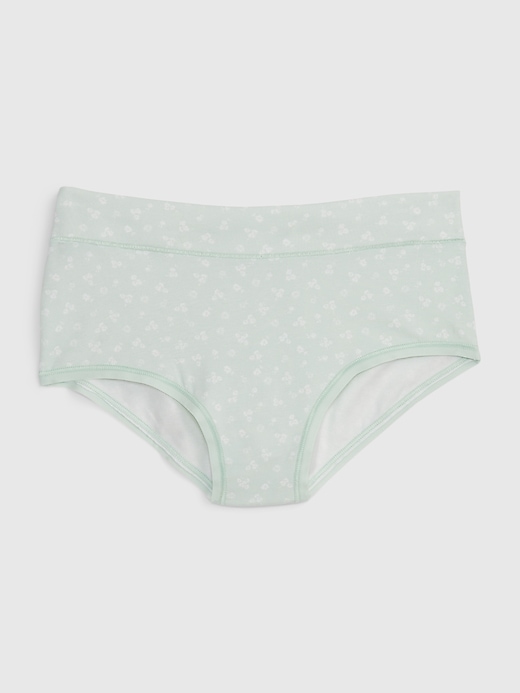 1 of 8 showing, with the color mint green floral of product Organic Stretch Cotton High Rise Hipster