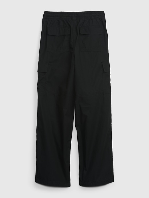 2 of 8 showing, with the color black of product Kids Relaxed Cargo Pants