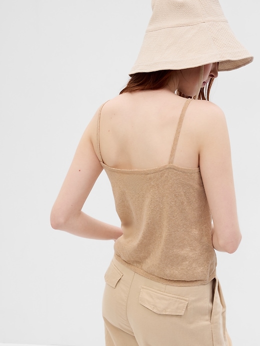 Image number 2 showing, Linen-Blend Sweater Tank Top