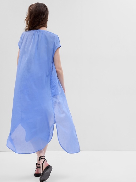 View large product image 2 of 2. Voile Dolman Shirtdress