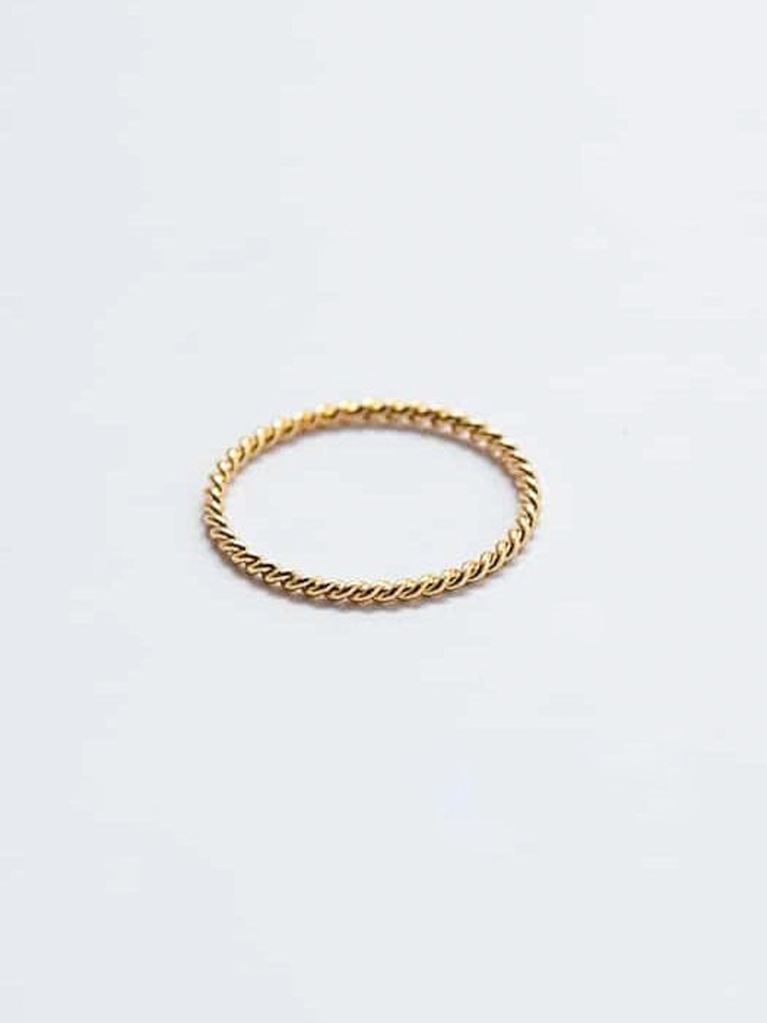 Gap Gold Rope Twist Stacking Ring