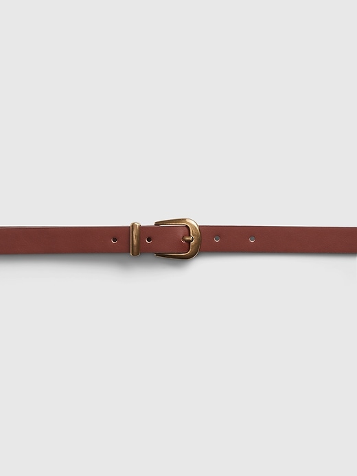 2 of 8 showing, with the color brown of product Vegan Leather Belt