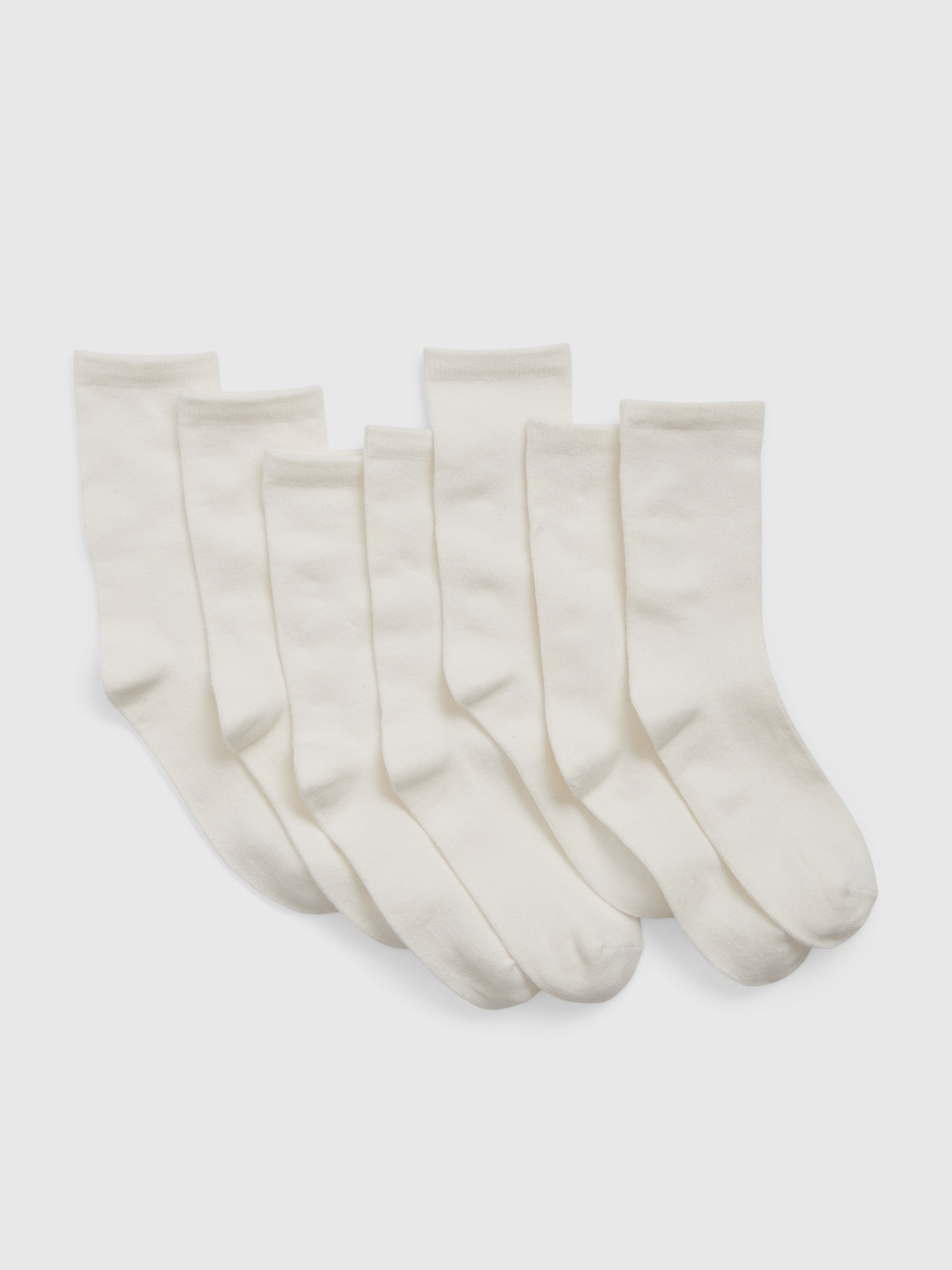 Gap Kids Crew Socks (7-Pack) white. 1