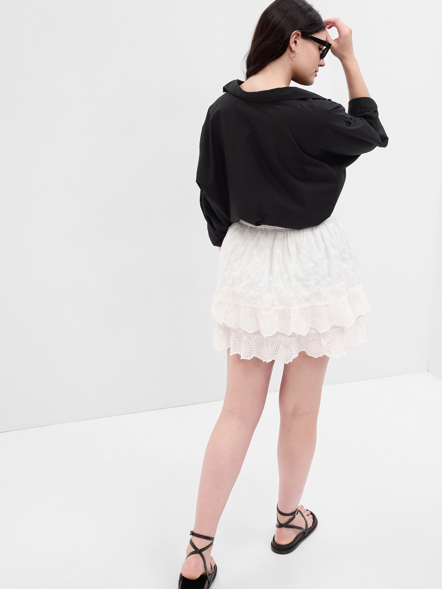 Eyelet Lace Mini Skirt | Gap
