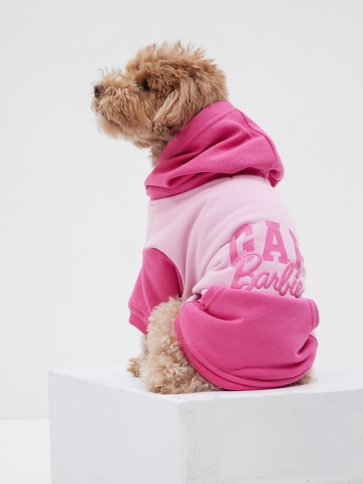 View large product image 1 of 4. Gap &#215 Barbie&#153 Arch Logo Dog Hoodie